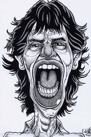 Edd's Heads: Mick Jagger