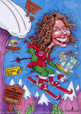 Marians Retirement Gift Caricature