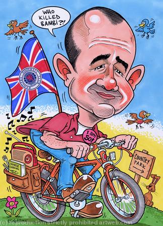 J.C.s 50th Birthday Gift Caricature