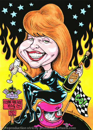 Clyde Valley Hog Biker Girl