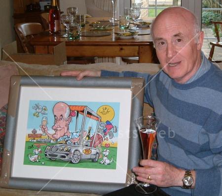 70th Birthday Gift Caricature