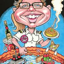 30th Birthday Gift Caricature