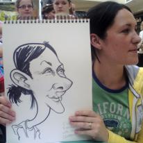Shopping Centre Live Caricature 3