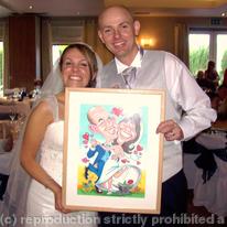 Wedding Day Caricature