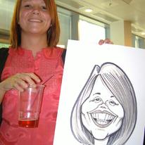 Charity BBQ Event Live Caricature