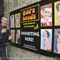 Edd's Heads Exhibition Banner