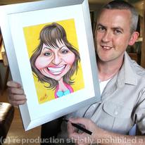 With Lorraine Kelly Caricature