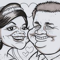 'Live Style' Wedding Gift Caricature 2
