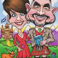 Prayer Card Caricature