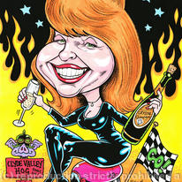 Clyde Valley Hog Biker Girl