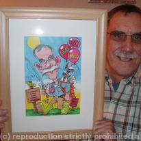 Birthday Gift Caricature