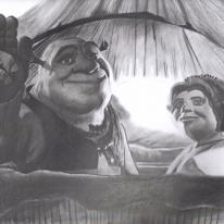 shrek and  fiona