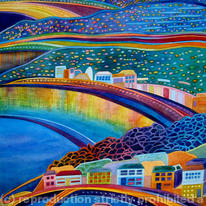 Riviera Lights | | | Watercolour (available) Riviera Lights