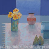Yellow pansies - Acrylic on canvas