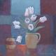 White tulips | | | Acrylic on canvas White tulips