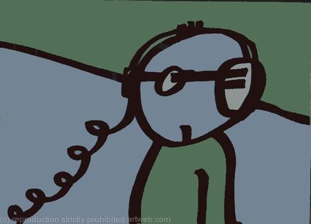 Alien in Headphones