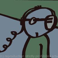 Alien in Headphones