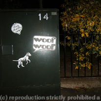 woof woof sticker