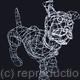 Small Wire Dog | (sold) | 35 x 40cm | Recycled Fencing Wire Small Wire Dog