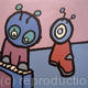 The Band | £35 | 45 x 45cm | Acrylic on Canvass The Band