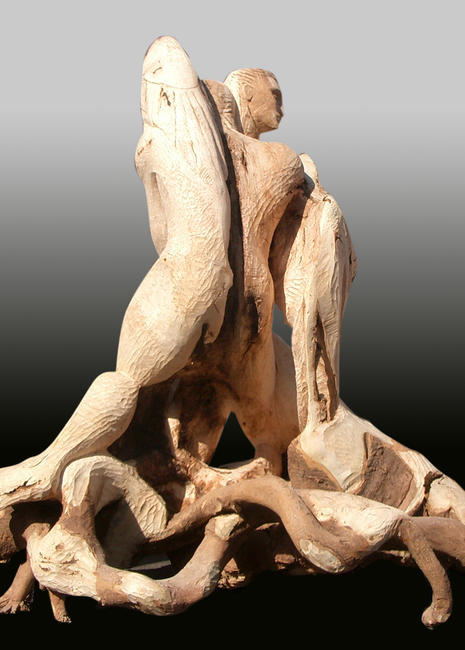 Fallen Angel , view 2. woodcarving	/><link rel=