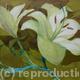 Lilies, gold and green.