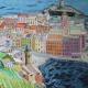 Somewhere In The Med | £800 | 87 x 61cm | Watercolour Somewhere In The Med