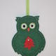 Owlet - dark green glitter…