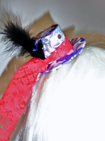 mini pimp top hat fascinator 