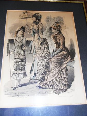 lithographic hand coloured print