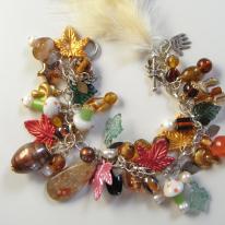 Deep forest amulet charm bracelet