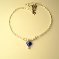 'I'm in love with blue' choker