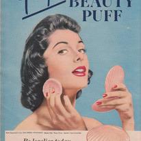 beauty puff 1950's mag ad
