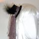 mini slant top hat fascinator