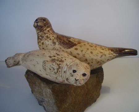Mother Seal and Pup