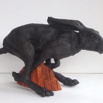 Hare Over Fields of Gold II