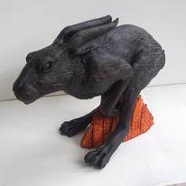 Hare Over Fields of Gold III