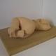 Lounging Extravagantly | (sold) | 30 x 20cm | Burnished Crank Clay on heron sandstone plinth Lounging Extravagantly