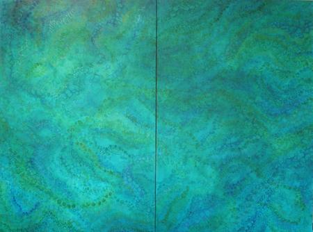 BLUE GREEN MIST (DIPTYCH)