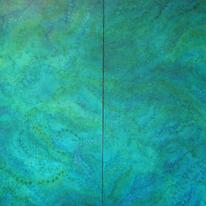 BLUE GREEN MIST (DIPTYCH)