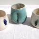 sugar pots | £12 | | thrown semi porcelain stoneware sugar pots