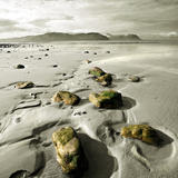 Green Stones on a North Wales Beach - photography
