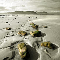 Green Stones on a North Wales Beach