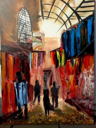 Hasid Walking Rachov David Shuk
