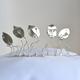 Handmade silver lilac…