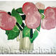 pink-hydrangeas | £160 | 50 x 40cm | emulsion and acrylic paint pink-hydrangeas