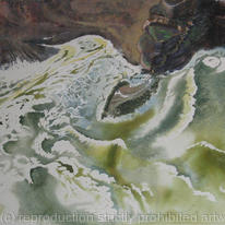 Rough sea below the Palace Pier, Brighton