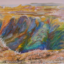 Parys Mountain, blue shadows