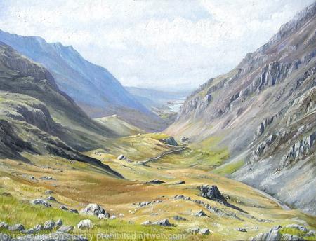 Llanberis Pass in Summer