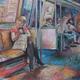 Girl with bag on a train…
